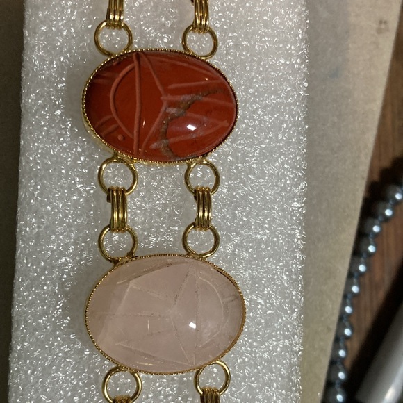 Vintage large scarab bracelet - Picture 3 of 12